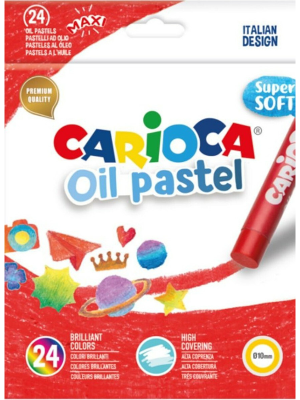 Λαδοπαστέλ Carioca Oil-pastel 24τεμ. super soft - Exas