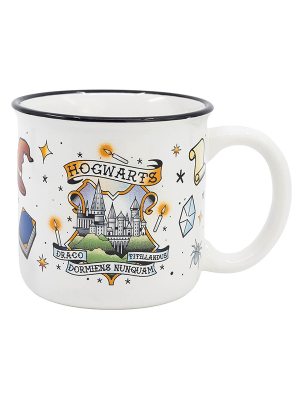 Harry Potter Magic Symbols Breakfast Mug 14 Oz In Gift Box