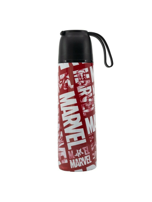 Stor - Ανοξείδωτο Παγούρι Θερμός Marvel Avengers 495ml Κόκκινο Μαύρο