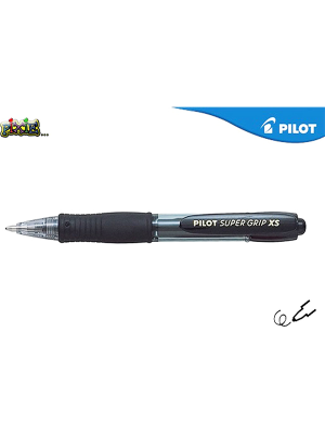 Στυλό Pilot Super Grip medium μαύρο BPGP-10R-MB