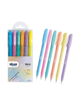Στυλό Skag TRI-X Pastel (Σετ 6 τεμάχια)