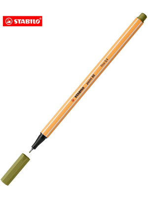 Στυλό Stabilo point 88 F 0,4mm λαδί - Exas