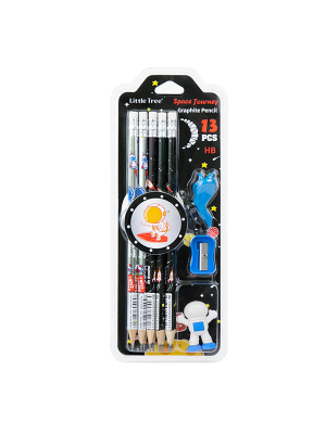 Space Journey Pencil with Erasers Set of 10 HB