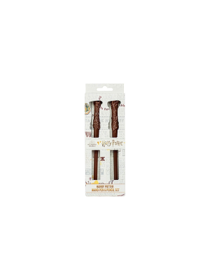 Harry Potter Wand Pen & Pencil Set in Window Box